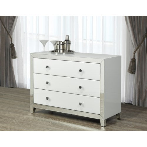 PB-11White Mirror Chest