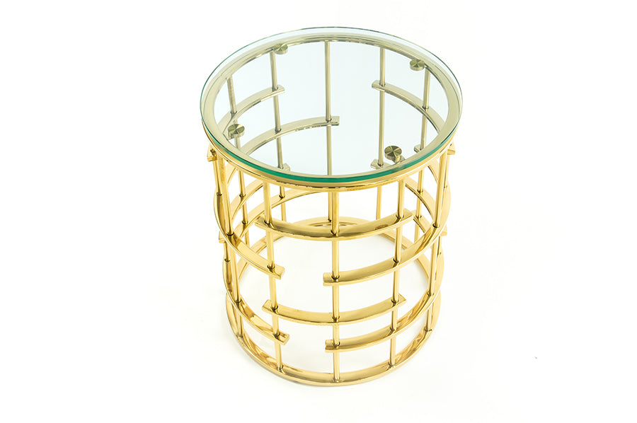 PB-22HAR End Table - Gold FLOOR DISPLAY- LAST PC