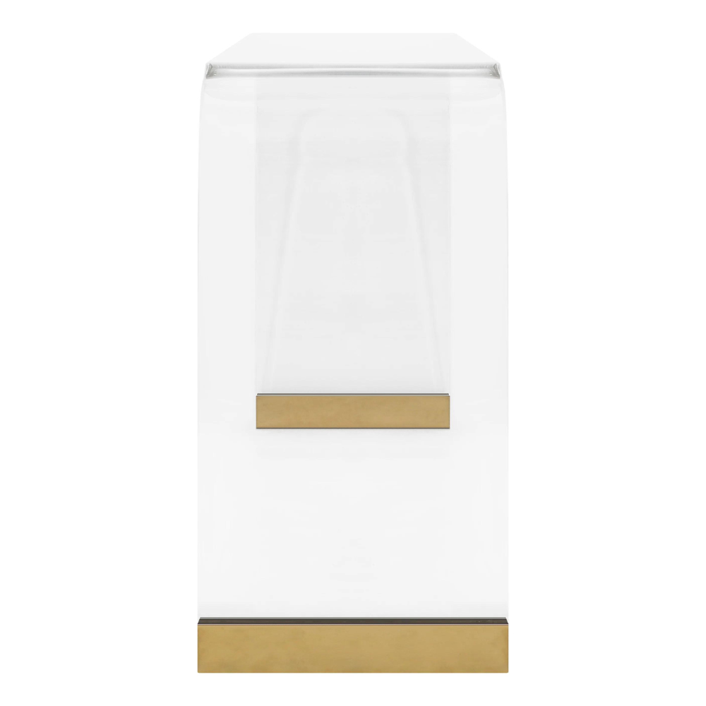 PB-28 Acrylic Gold Console Table