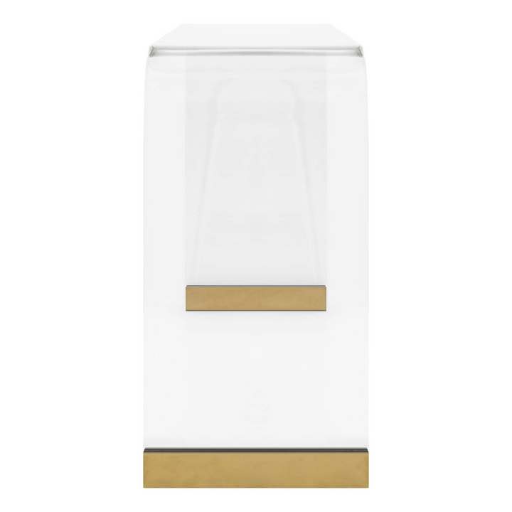 PB-28 Acrylic Gold Console Table