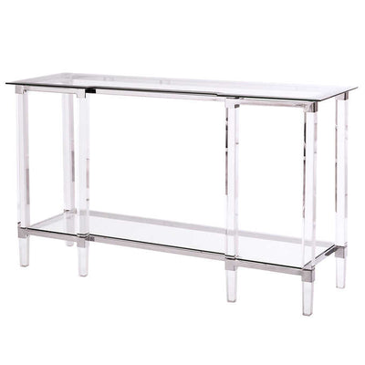 PB-21-3656 Acrylic Round End Table-Palma-Brava