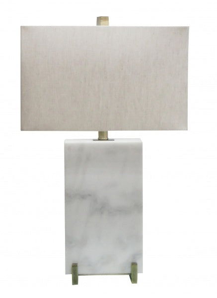 JTL42RC-AB Antique Brass Marble Table Lamp