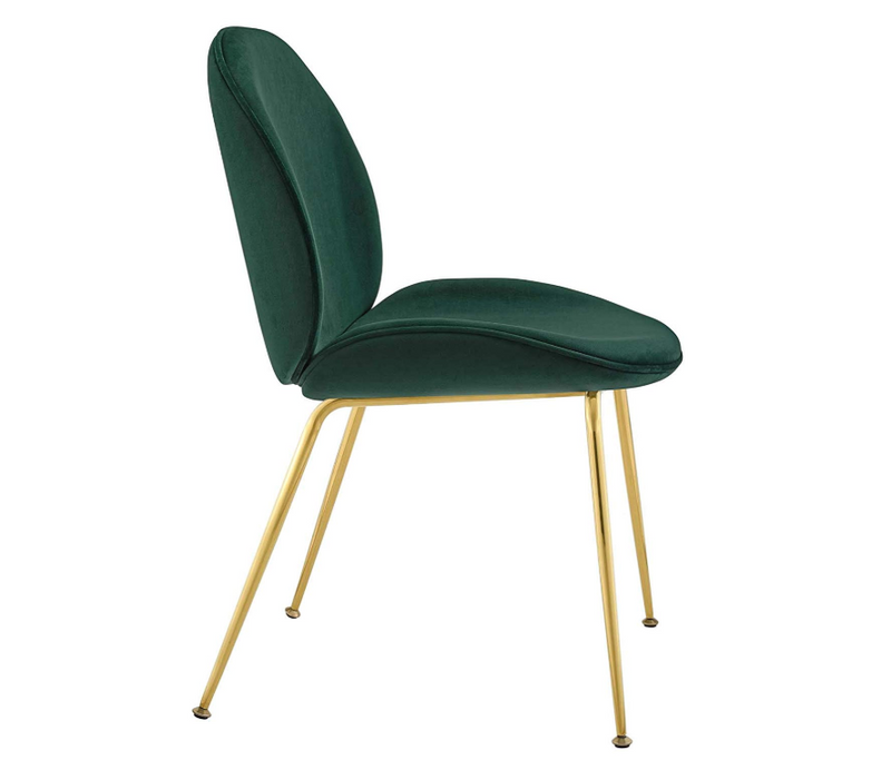 PB-28LOT Velvet Dining Chair - Gold Leg