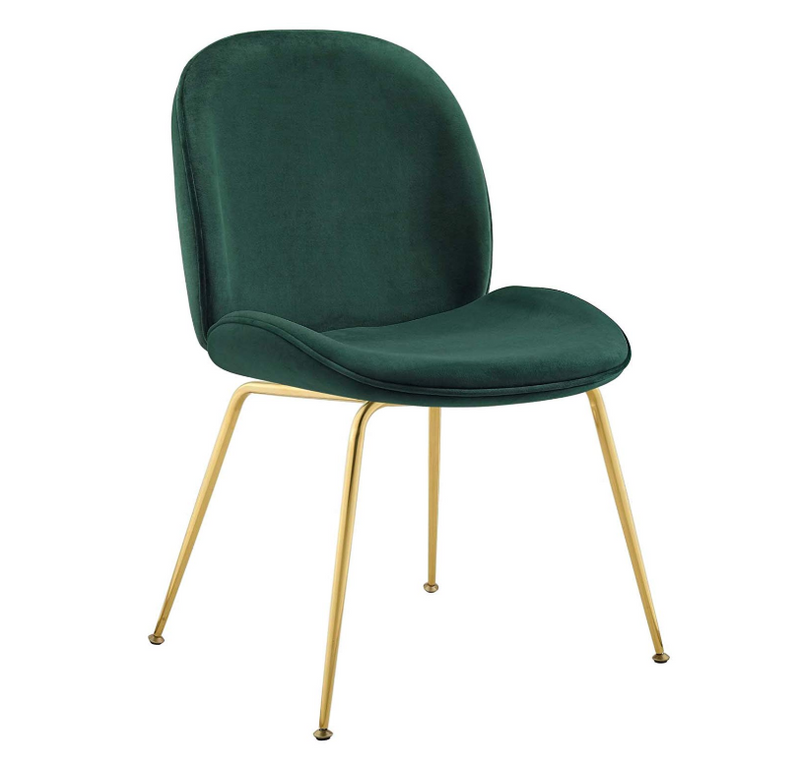 PB-28LOT Velvet Dining Chair - Gold Leg