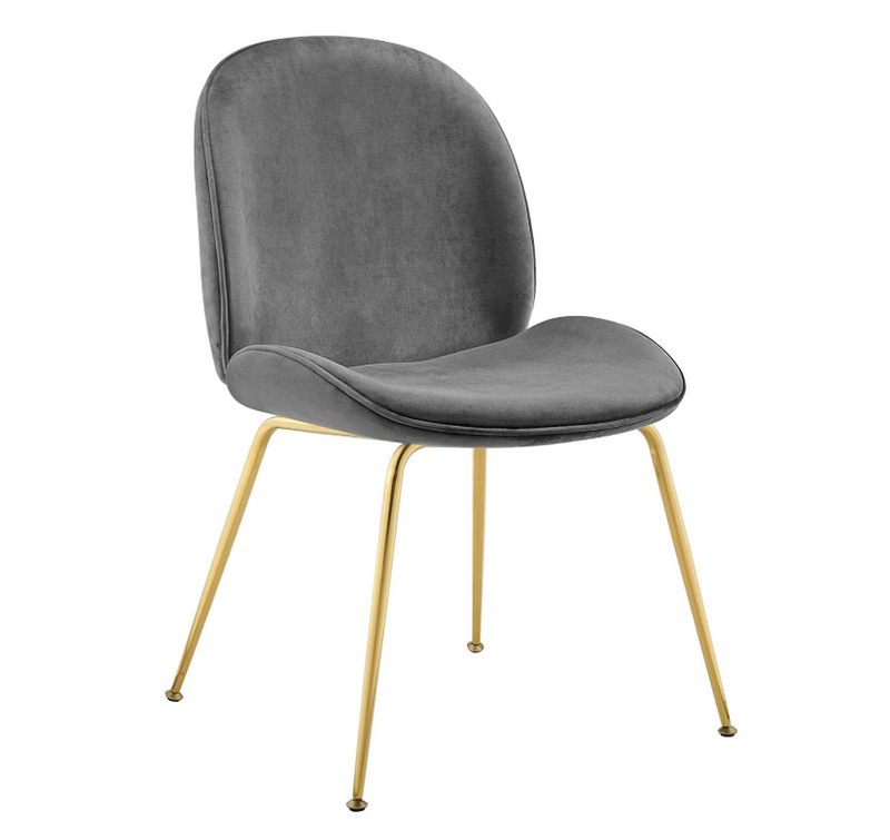PB-28LOT Velvet Dining Chair - Gold Leg