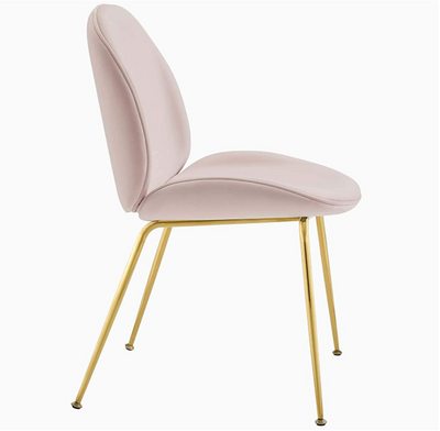 PB-28LOT Velvet Dining Chair - Gold Leg