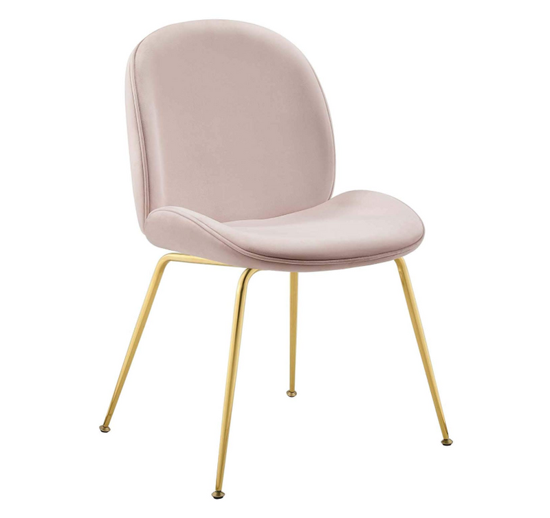 PB-28LOT Velvet Dining Chair - Gold Leg