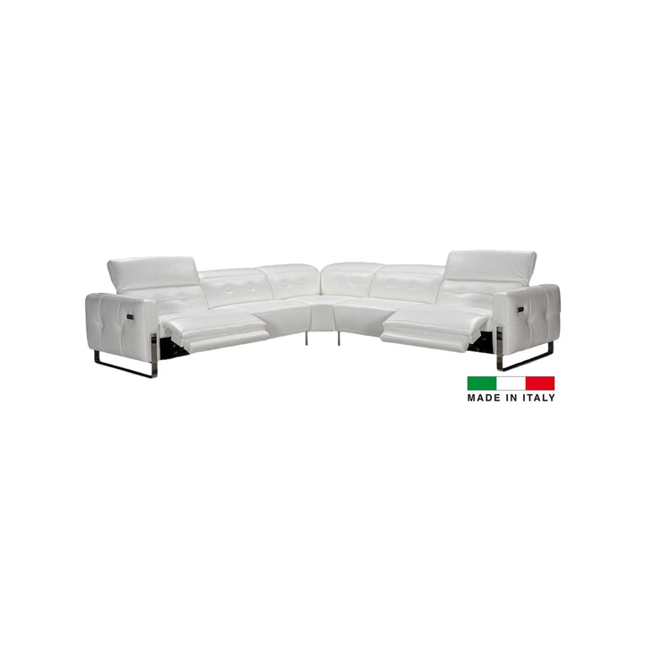 PB-26 Nicole Leather Sectional - 3 Power Recliners