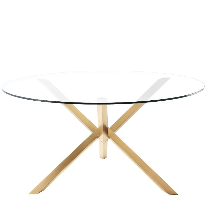 PB-28NUD Round Dining Table- Gold