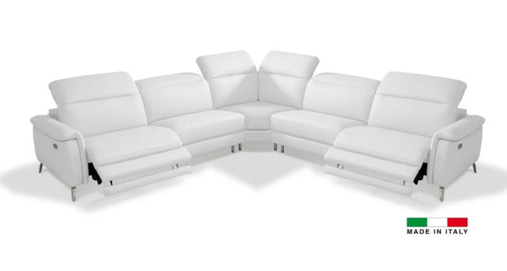 PB-26 Oxford Leather Sectional- 3 Power Recliners