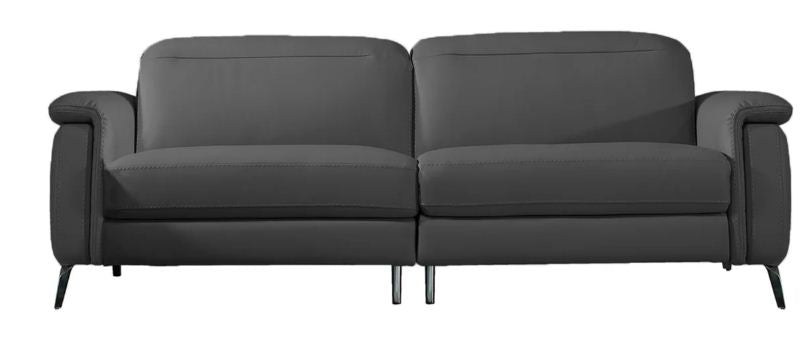 PB-26 Oxford Leather Sofa - 2 Power Recliners