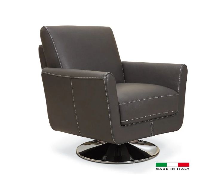 PB-26 Syria Leather Swivel Chair