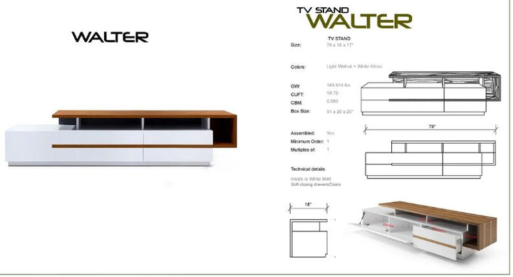 PB-26WAL TV Unit