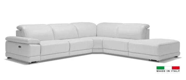 PB-26 Escape Italian Leather Sectional - 1 Power Recliner